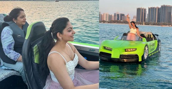 Video: Ahaana Krishna 'drives on water' in Dubai to celebrate her birthday