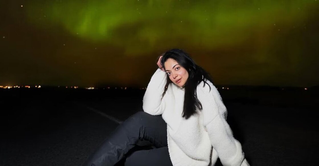 Ahaana Krishna in Iceland. Photo: Instagram/ahaana_krishna