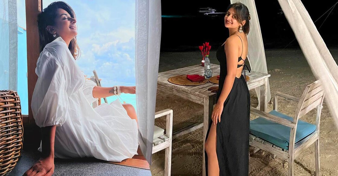 Esther Anil during her Maldives trip. Photo: Instagram/@estheranil