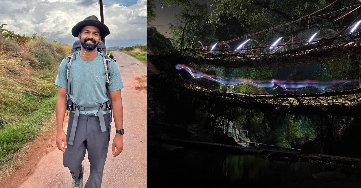 Pranav Mohanlal has been touring across North East India for the past few days. Photo: Instagram/@pranavmohanlal