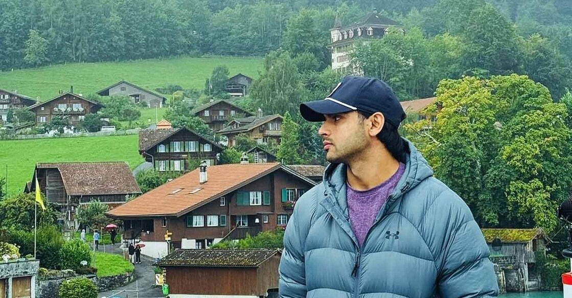 Neeraj Chopra is near Lake Brienz in Switzerland. Photo: Instagram/neeraj_chopra