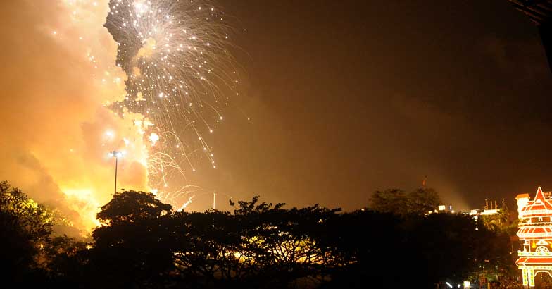 Center allows fireworks display during Thrissur Pooram, though with ...