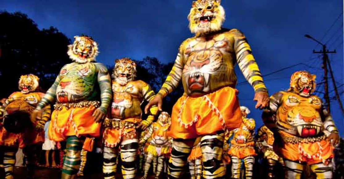 After Kummatty, it's now time for 'dancing tigers' to woo Thrissur. Photo: Getty Images