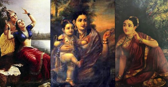 ravi varma paintings of baby krishna