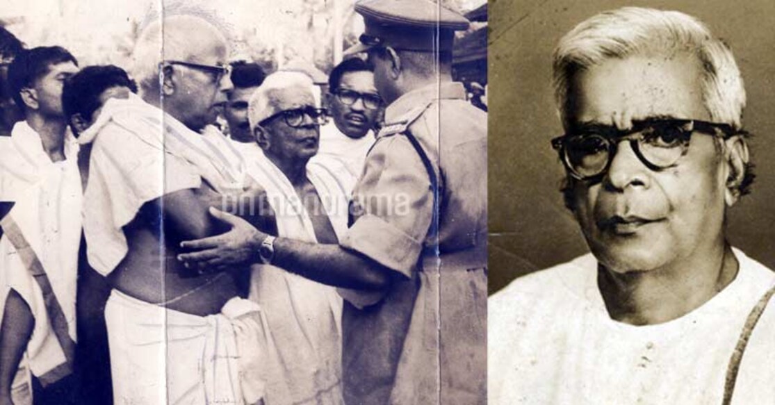 K Kelappan and the freedom movement. Photo: Onmanorama