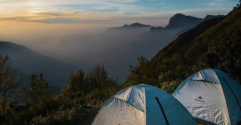 Go tent camping atop misty hills of Munnar with 'Amoeba Nature ...