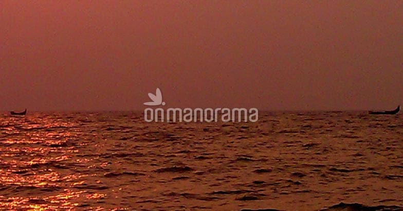 Fishing boats anchored in the sea Fishing boats anchored in the sea