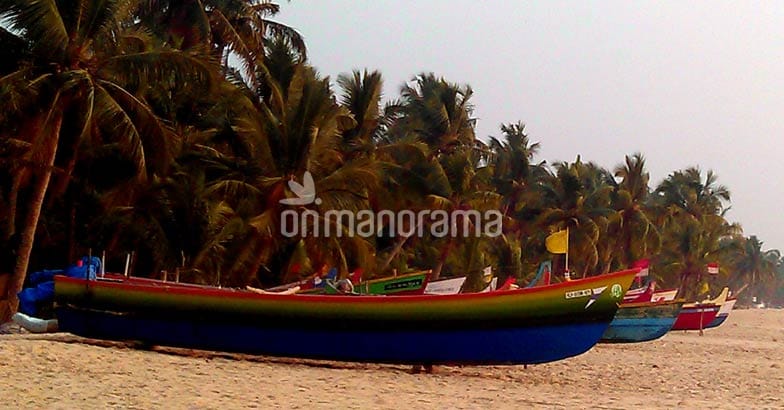 Fishing Boats in Thaickal Beach Fishing Boats in Thaickal Beach