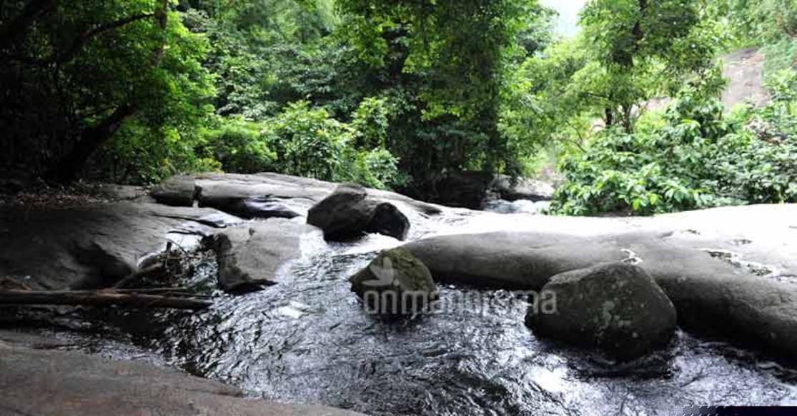 A trek to Dhoni waterfalls A trek to Dhoni waterfalls. Photo: Onmanorama