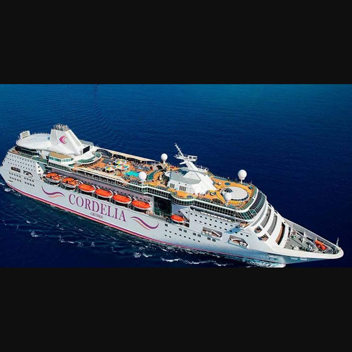 Luxury Cruise Liner Cordelia With 1200 Travellers Anchored At Kochi