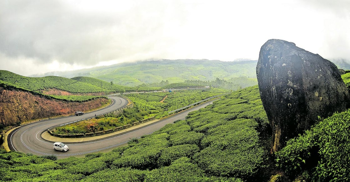 A scene from the Munnar Gap amidst tea estates. Photo: Manorama/Reju Arnold