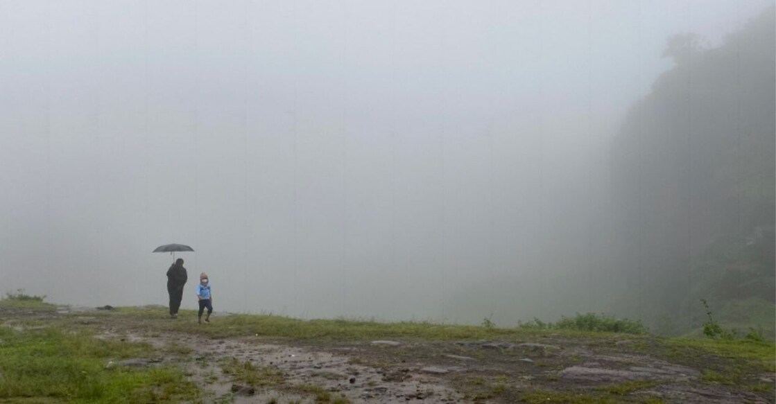 A mother and child at the misty Gavi. Photo: Aby Kurian Panangadu