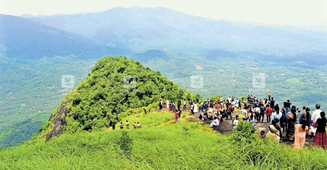 Tourists at Palukachippara after the inauguration of its eco-tourism project. Photo: Manorama Online
