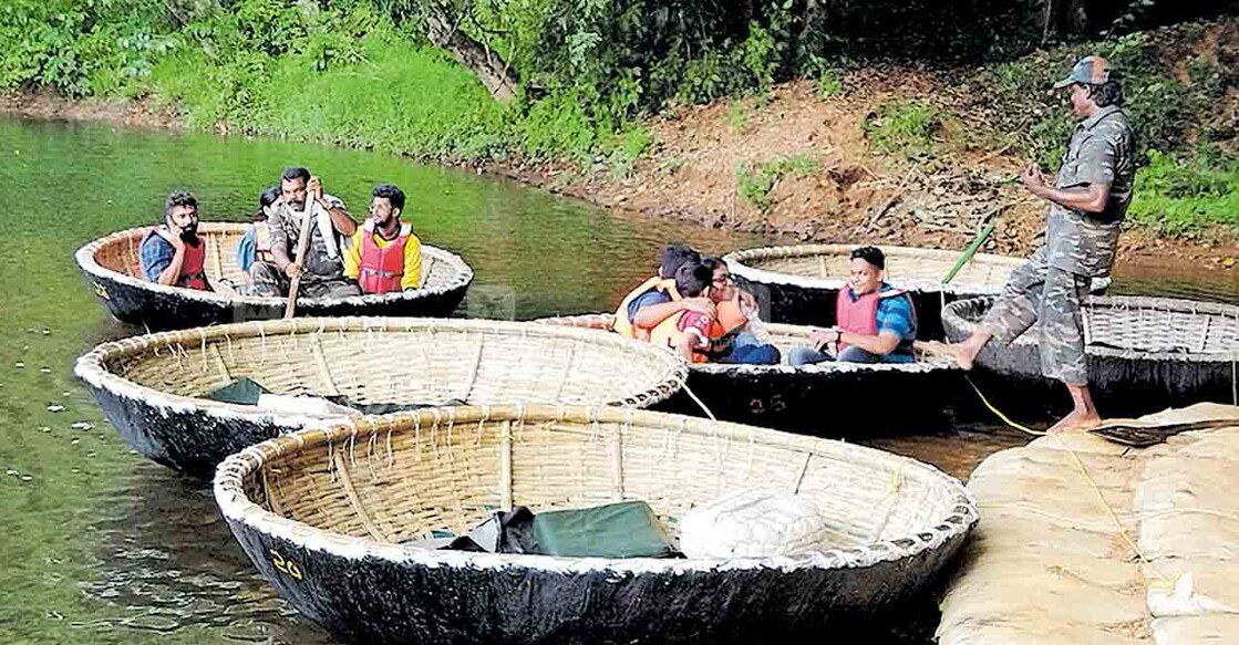 Last Sunday, twenty seven new coracle boats were brought from Hogenakkal. Photo: Manorama
