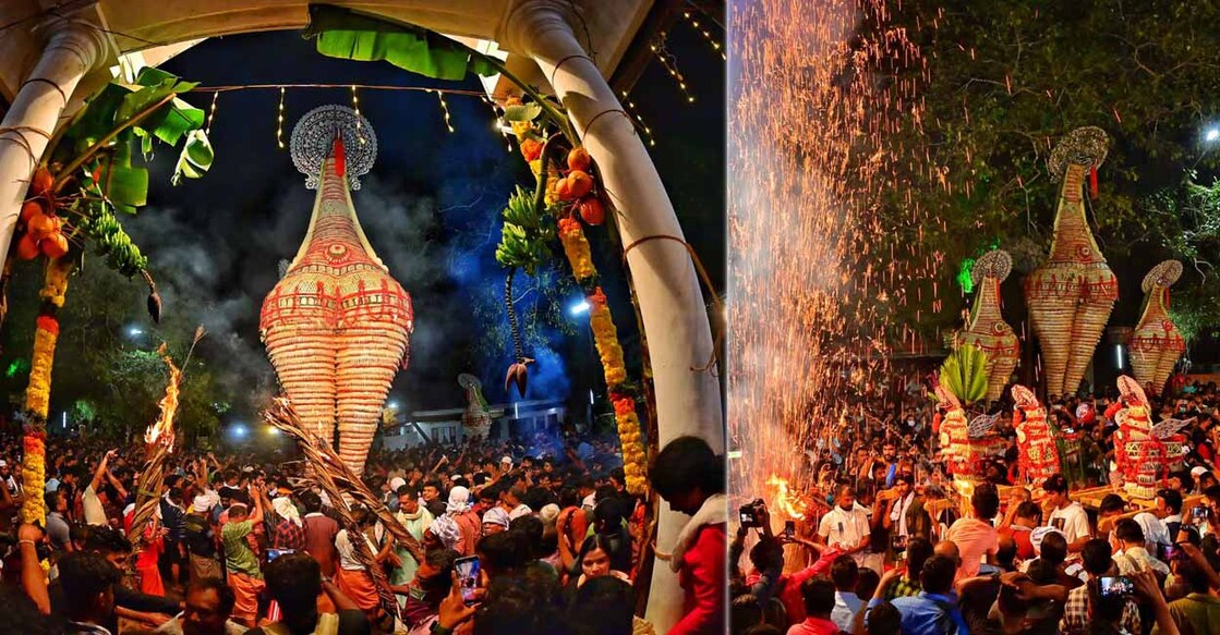Neelamperoor Pooram Padayani is celebrated every year for 16 days after ‘Thiruvonam’ in the Malayalam month of ‘Chingam’. Photos: Special arrangement