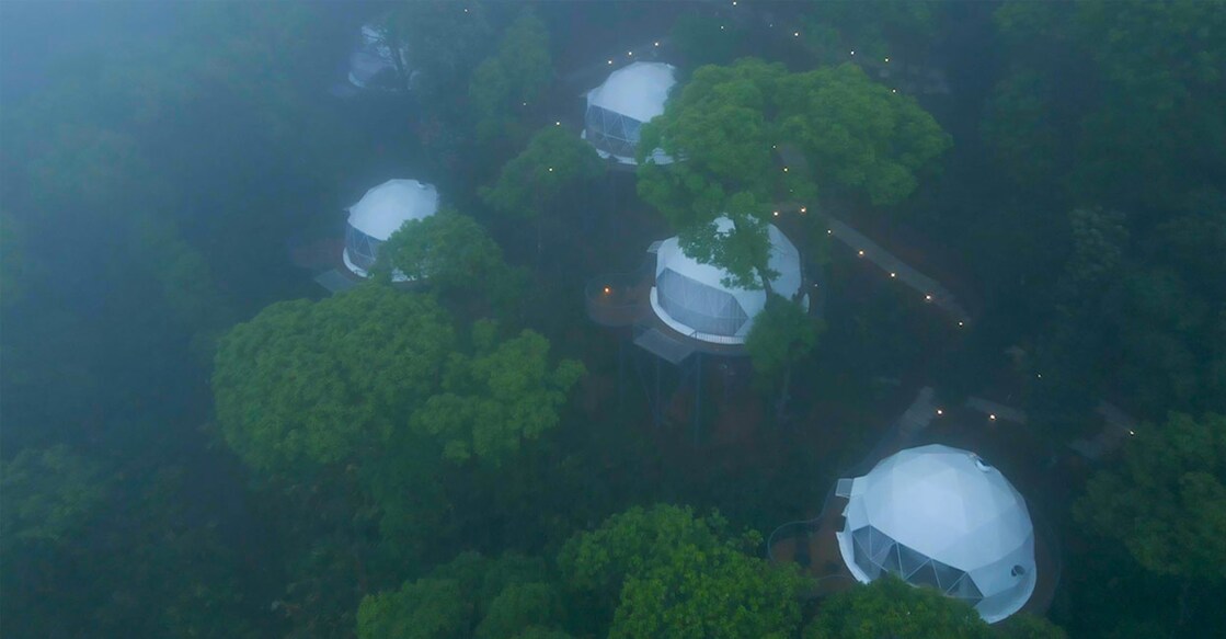 Willmount Geodesic Domes are nestled amid a huge cardamom plantation in the mist-enveloped hill in Elappara town. Photo: Special Arrangement