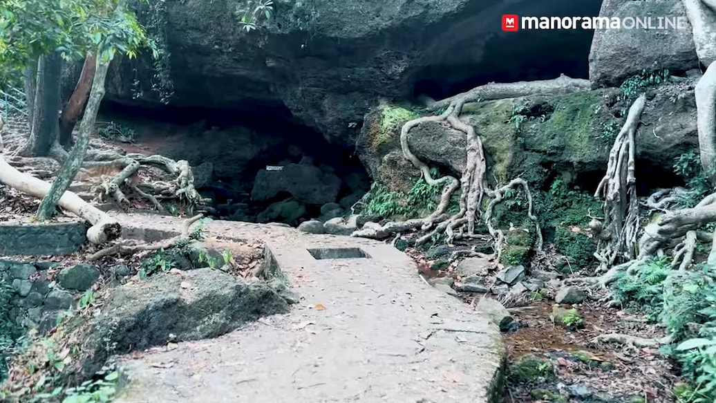 The caves are surrounded by fabulous natural beauty and greenery that grant a magical ambiance to the area. Screengrab/Manoramaonline