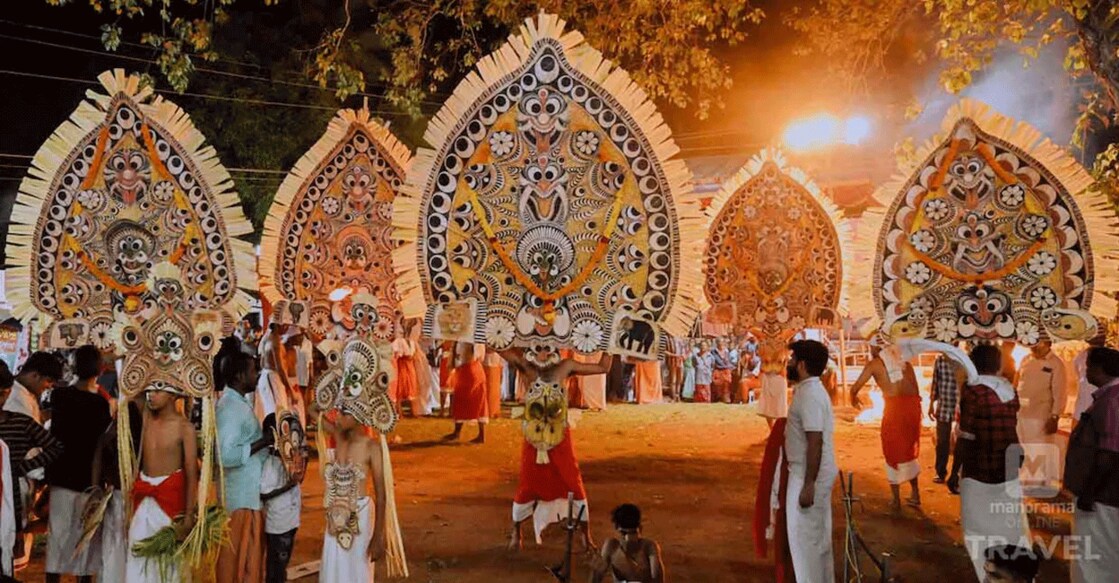 Kadamanitta Padayani, which is considered one of the world’s grandiose ritual art forms, is dedicated to Goddess Badrakali. Photo: Manorama