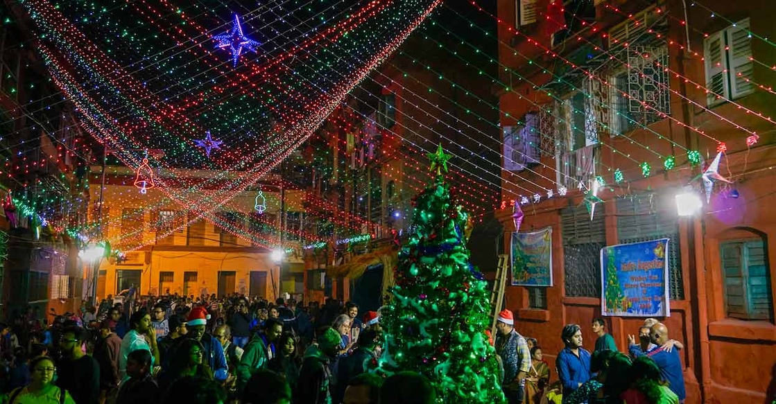 Best places to spend a Christmas vacation in India Christmas celebration in Kolkata. File Photo: Shutterstock Images