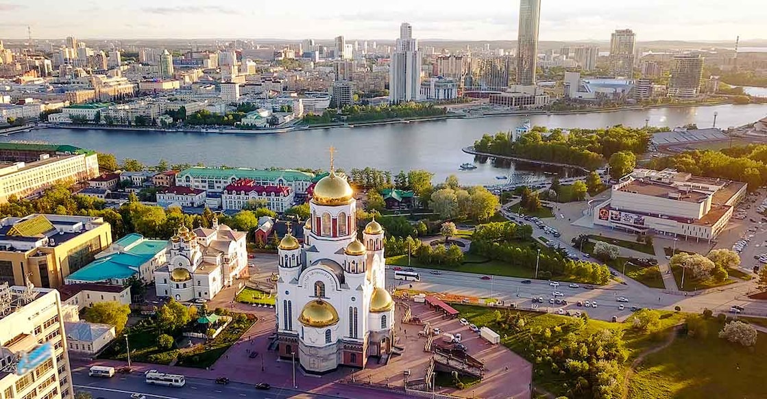 The Church on Blood in the name of All Saints in the Land of Russian, Yekaterinburg, Russia. Photo: Shutterstock/Maykova Galina