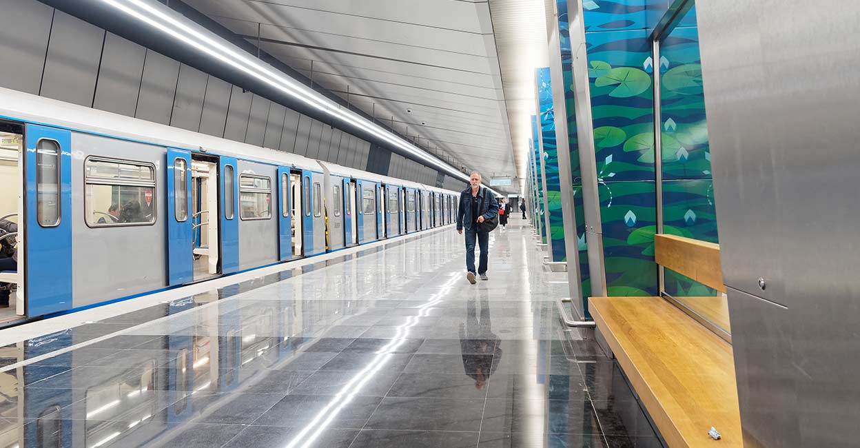moscow-metro-station-2 Lomonosovskiy Prospekt station of Moscow metro. Photo: iStock/invizbk