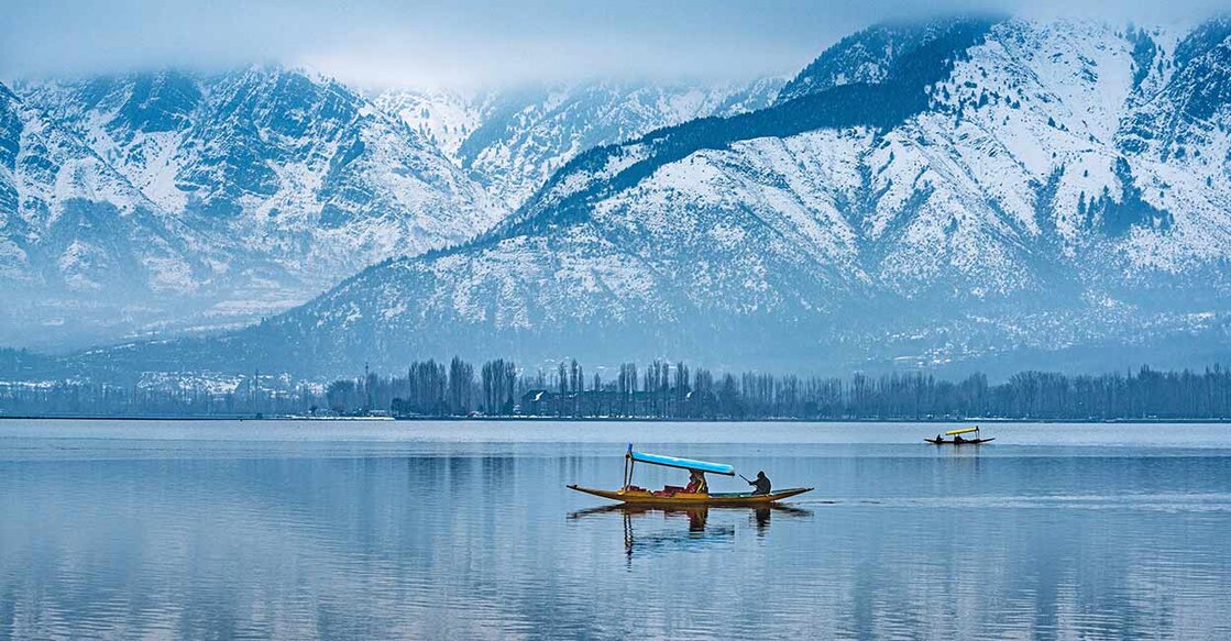 A beautiful view of Dal Lake in winter. Photo: iStock/ARTQU