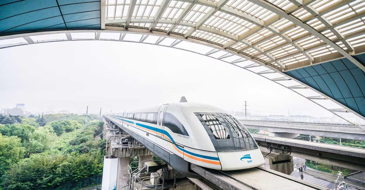 shanghai-maglev The Shanghai Maglev is the fastest train in the world. Photo: iStock/Yongyuan Dai