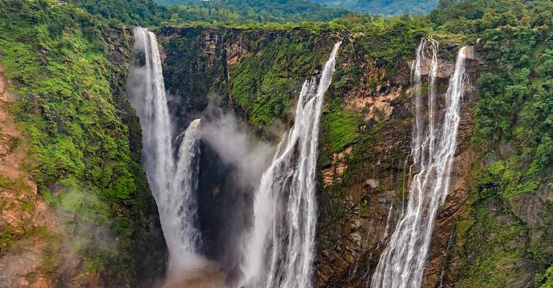 Jog falls that originate from the Sharavathi River are the biggest waterfalls in India.     Photo: iStock/Ashish Kumar