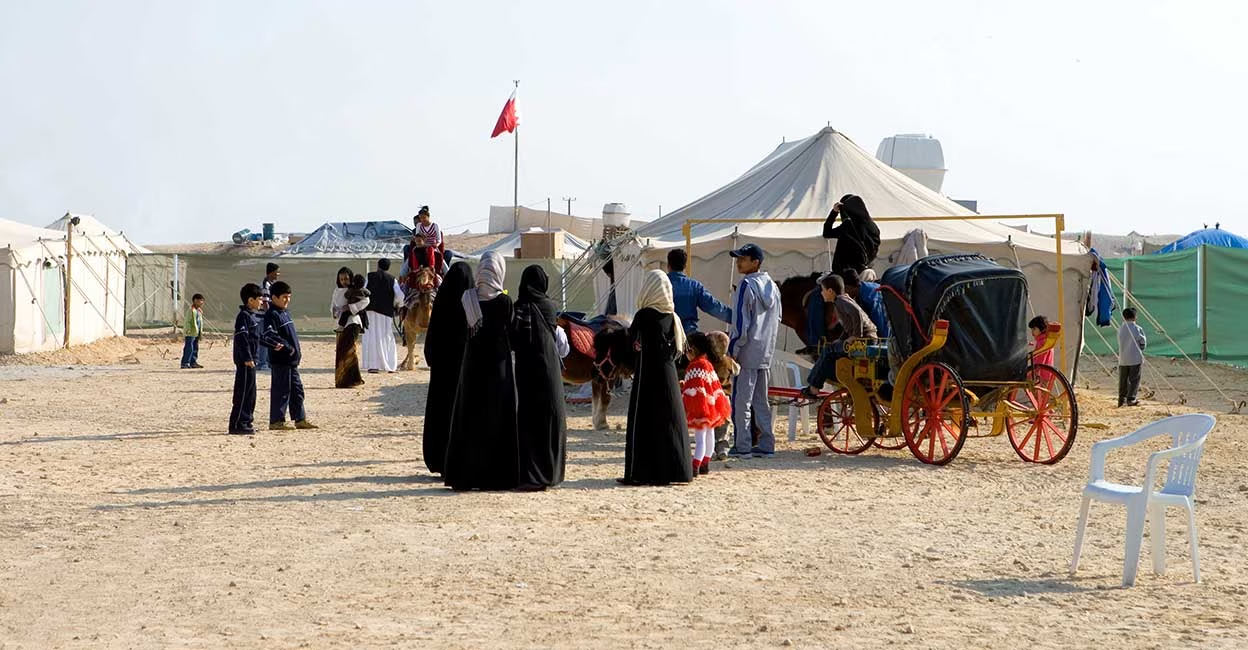 This year, an app named Al Junobya, available in both Arabic and English, has been introduced for the camping season, named Khayyam. Photo: Shutterstock/Gimas