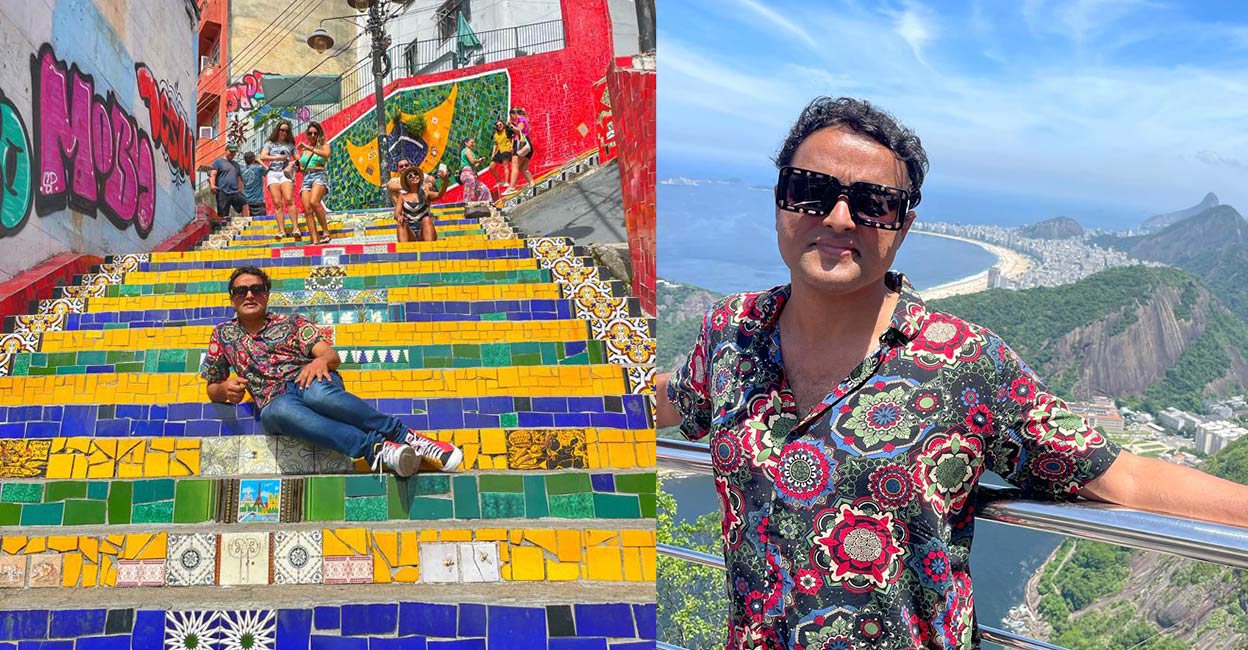 Balram Menon during his trip in Brazil. Photo: Special Arrangement
