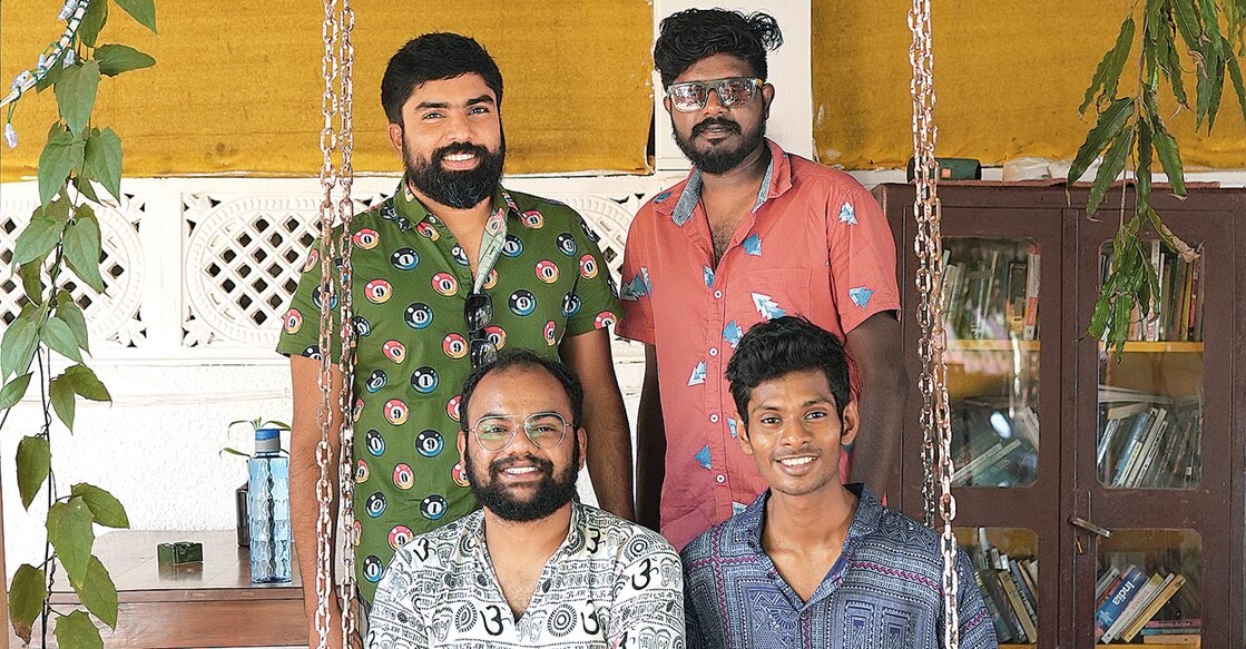 Jayaram Vishnu, Aravind Balachander, Balamurali Krishna and Joyal Thomas embarked on a month-long cycle trip to explore India. Photo: Special Arrangement