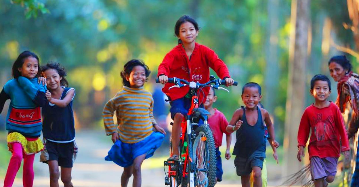 Majuli in Assam is the world’s largest river island and it is best explored on bicycles. Photo: Jimmy Kamballur