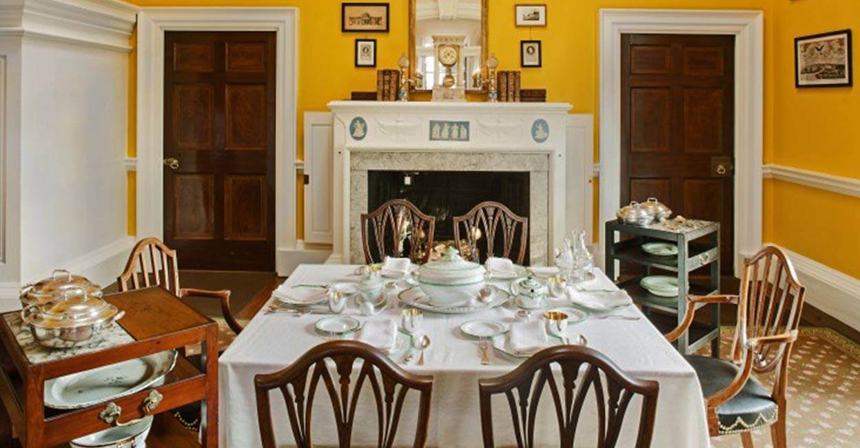 Montocello-Dining-Room The dining room of Monticello. Photo: Monticello.org