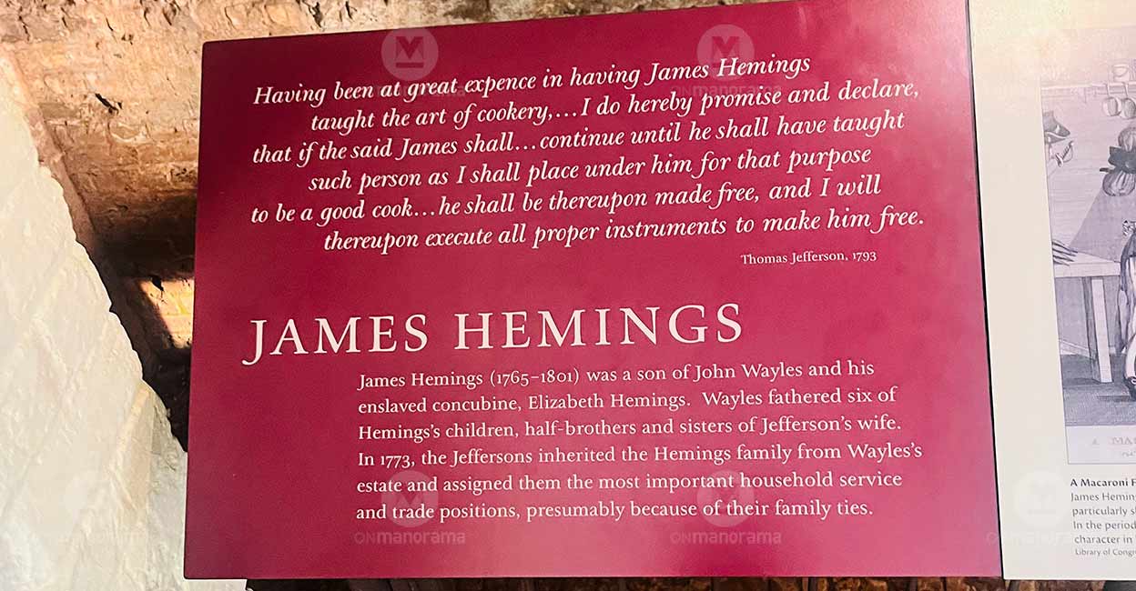 james-hemmings Sally's Hemings' brother James Hemings was a skilled French chef. Later, he assumed the position of Head Chef in Thomas Jefferson's kitchen. Photo: Santhosh