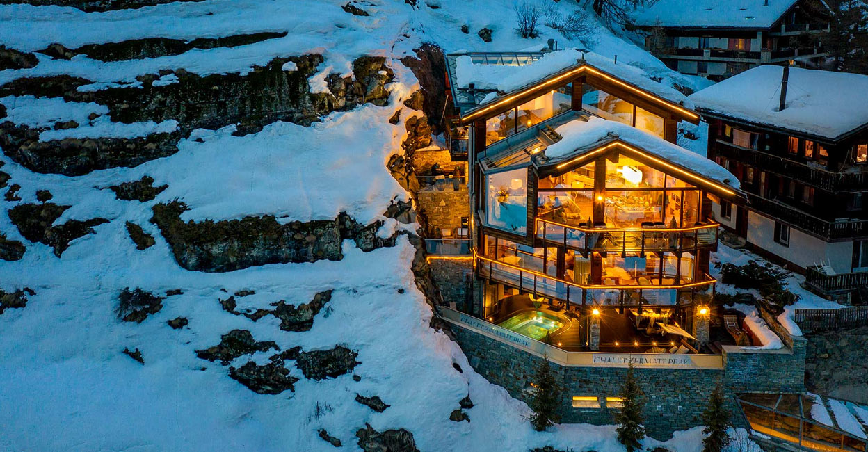 chalet-zermatt-peak The Oscar nominees get to stay at the Chalet Zermatt Peak in Zermatt, Switzerland, which is perched above a village in the Alps region. Photo: Chalet Zermatt Peak website