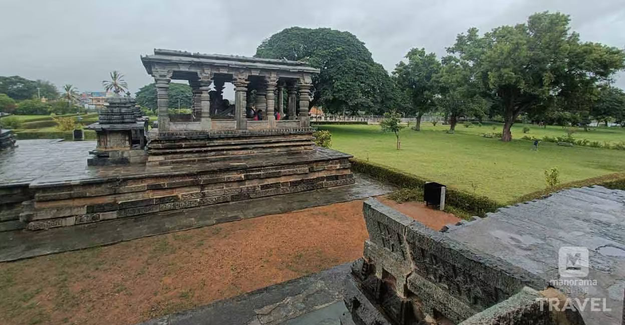 The Hoysaleswara temple dedicated to Lord Shiva is the largest monument in Halebid. Photo: Manorama