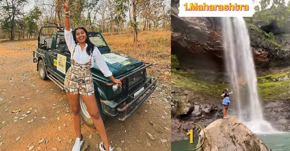 A chartered accountant - cum influencer, Aanvi Kamdar's (left) online page showcased her passion for travelling and featured videos from many monsoon tourism spots. Photo: Instagram/@the logicaljournal