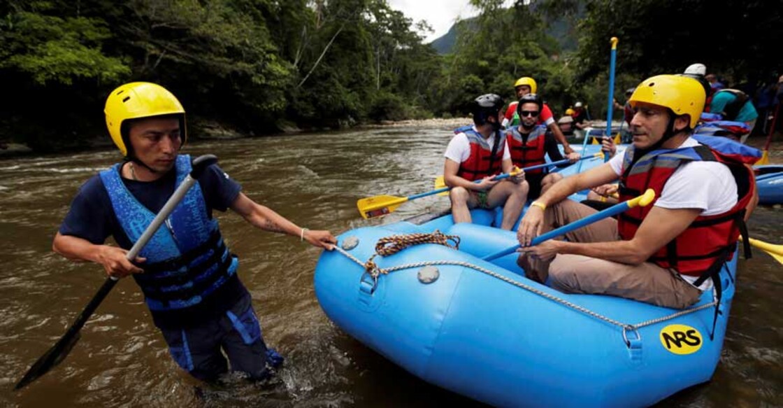 From gunbattles to tourism: Colombia's ex-rebels turn rafting guides