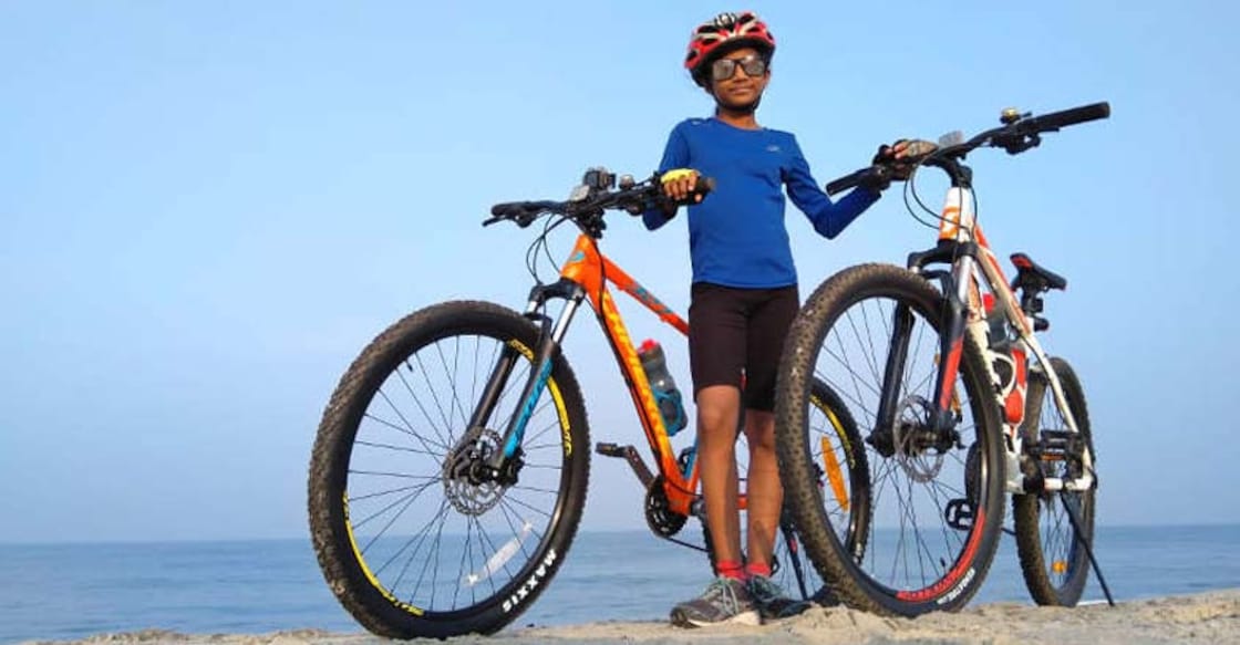 Girl, 10, covers 100 km on bicycle in one day