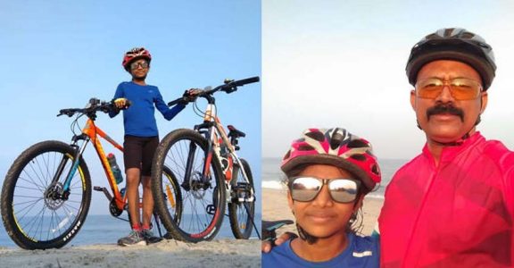 Girl 10 covers 100 km on bicycle in one day cycling