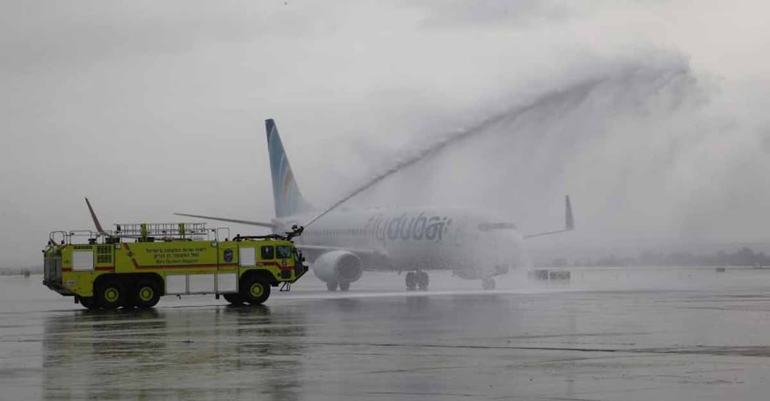 First commercial Flydubai flight lands in Tel Aviv
