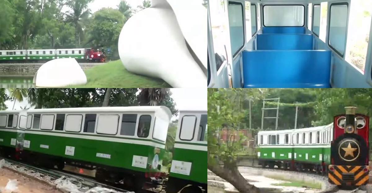 India's first solar-powered miniature train launched at Veli Tourist Village India's first solar-powered miniature train launched at Veli Tourist Village