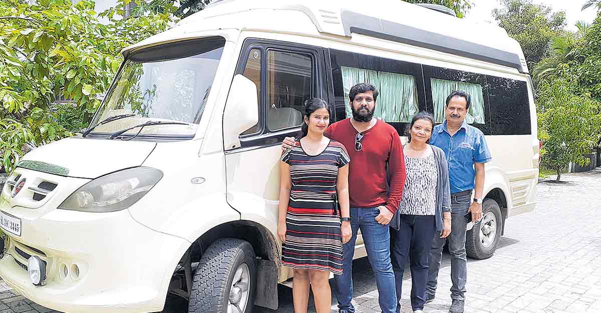This man took a 4,000-km trip in a caravan to bring pregnant wife to Kerala This man took a 4,000-km trip in a caravan to bring pregnant wife to Kerala