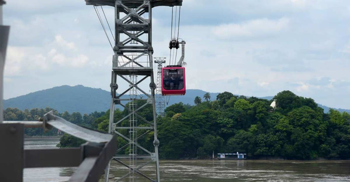 India's longest river ropeway service launched in Guwahati India's longest river ropeway service launched in Guwahati