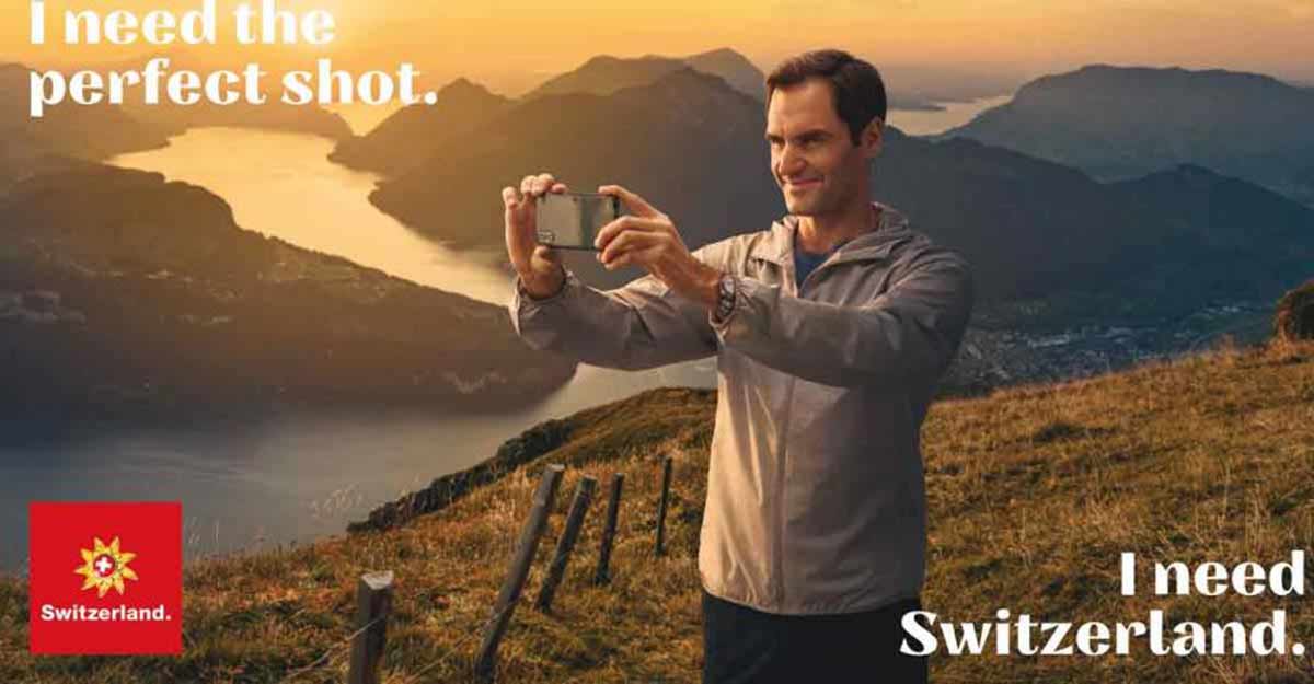 Roger Federer, the new brand ambassador for Swiss Tourism Roger Federer, the new brand ambassador for Swiss Tourism