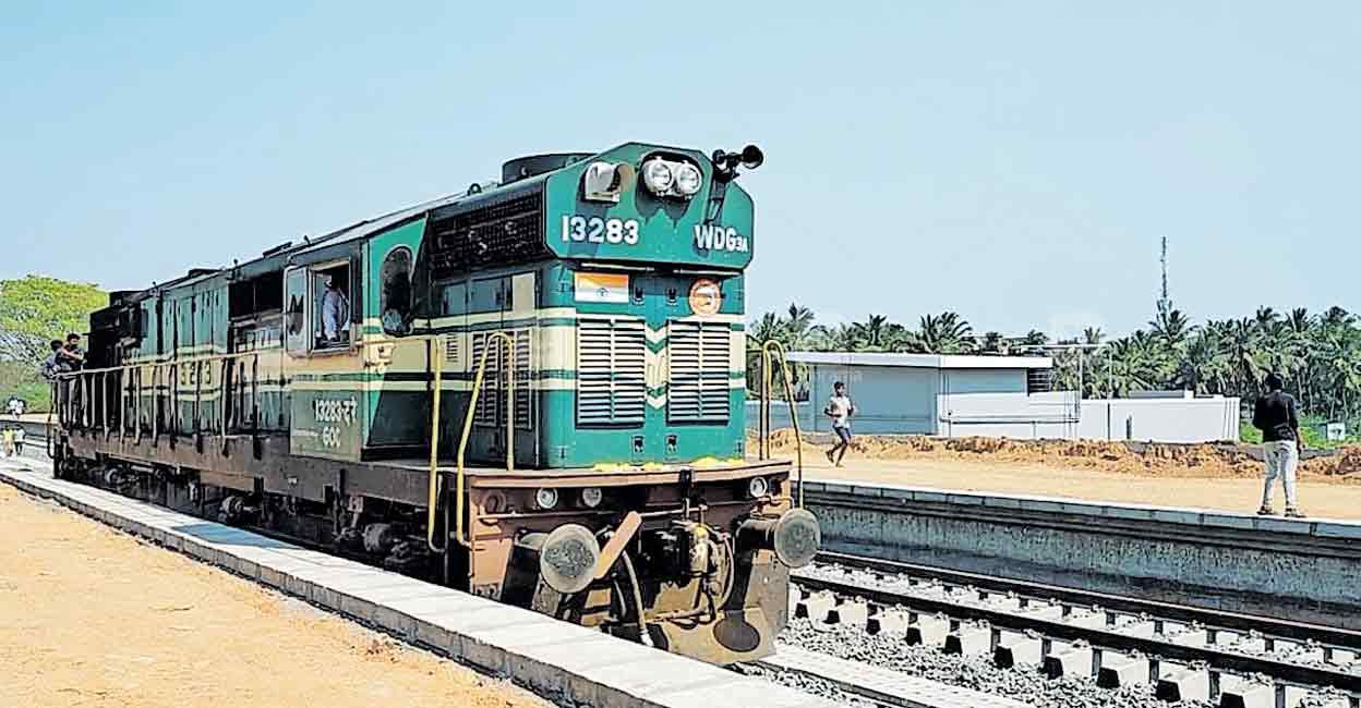 Locomotive trial run held from Madurai to Theni