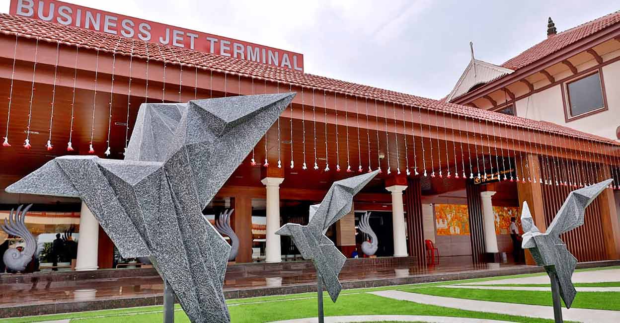 PTI12_09_2022_000175A The new Business Jet Terminal at Cochin International Airport Limited (CIAL) in Kochi. Photo: PTI