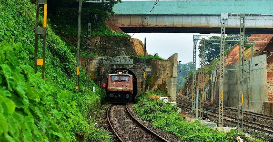Vishnu Article Image Palaruvi Express was the last train to go through Kottayam's railway twin tunnels. Photo: Rijo Joseph