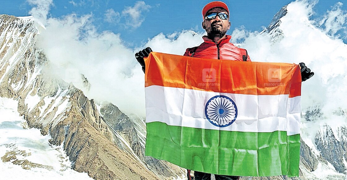 Jibin Joseph during the trek