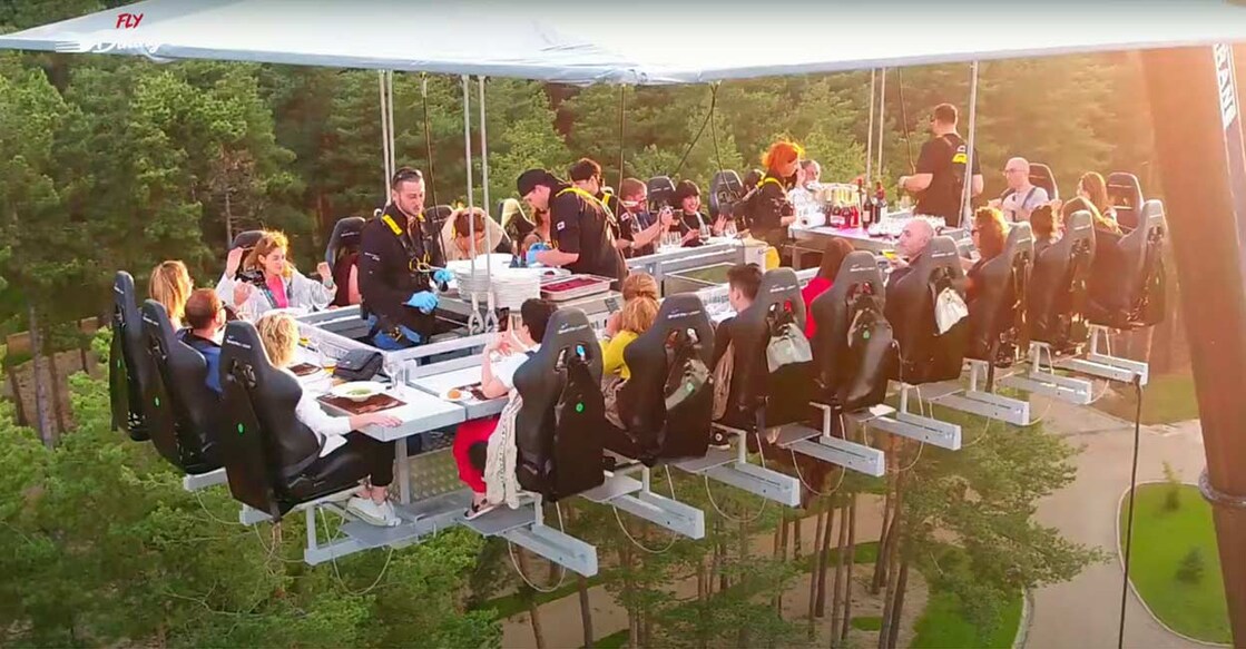 Screengrab from the video shared by FlyDining/YouTube